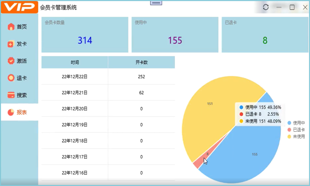 C#会员卡管理系统源码