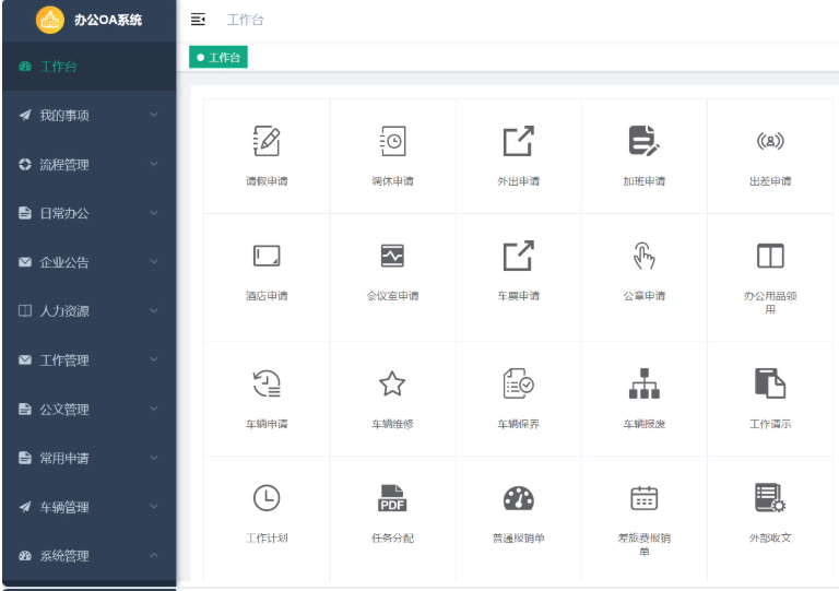 java源码 springboot OA办公系统源码工作流审批 SaaS租户 文档齐全
